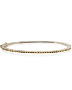 18k Yellow Gold Diamond Bangle Bracelet