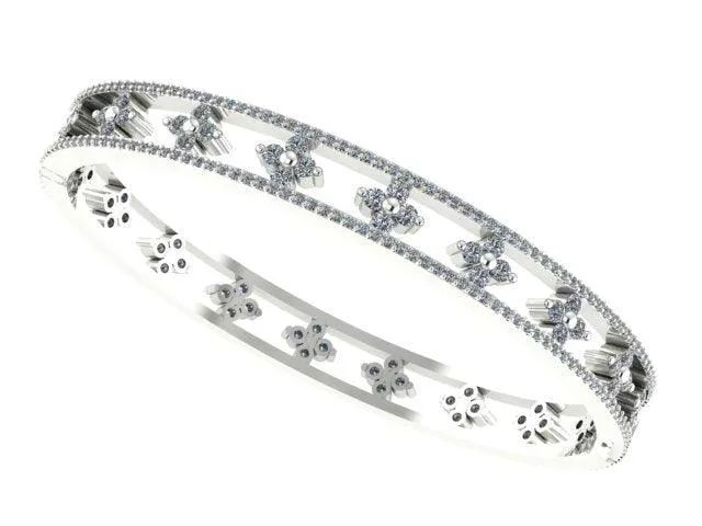 5 ct Diamond Bangle Bracelet