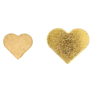 Brass Blank Heart Pendant / SBB0232