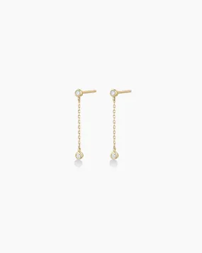 Classic Diamond Drop Earrings