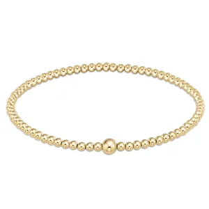 Classic Gold 3mm Bead Bangle