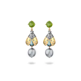 COCCINELLE PEARL PENDANT EARRINGS