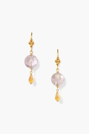 Fiona Drop Earrings Amethyst Mix