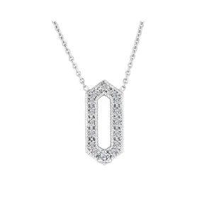 Hexagon Diamond Necklace