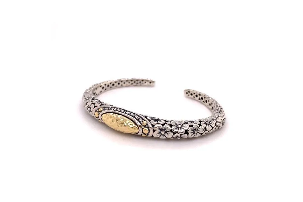 Ijen Bangle- Silver And Gold