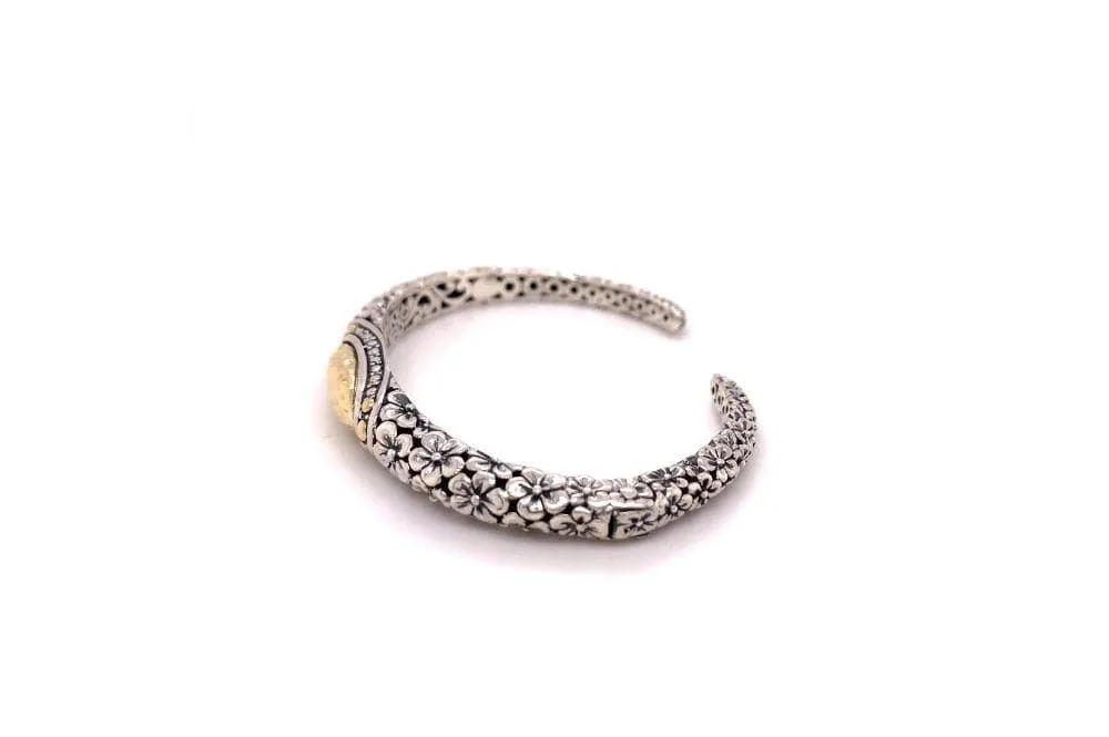 Ijen Bangle- Silver And Gold