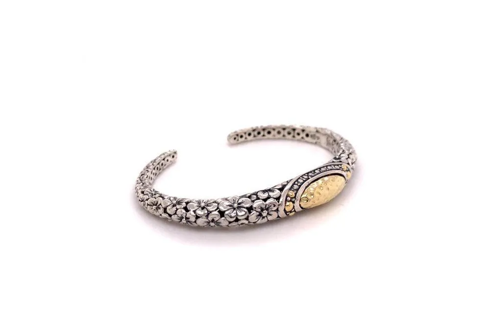 Ijen Bangle- Silver And Gold