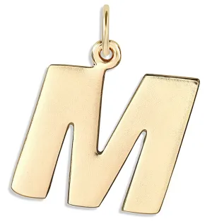 M Cutout Letter Charm