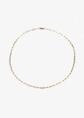 Mara Micro Rectangle Chain Choker 14K Gold Filled