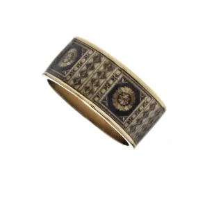 MAYA Russian Marquetry Hinge Bangle Bracelet