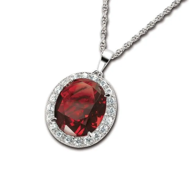 Millionaire Oval Ruby Pendant