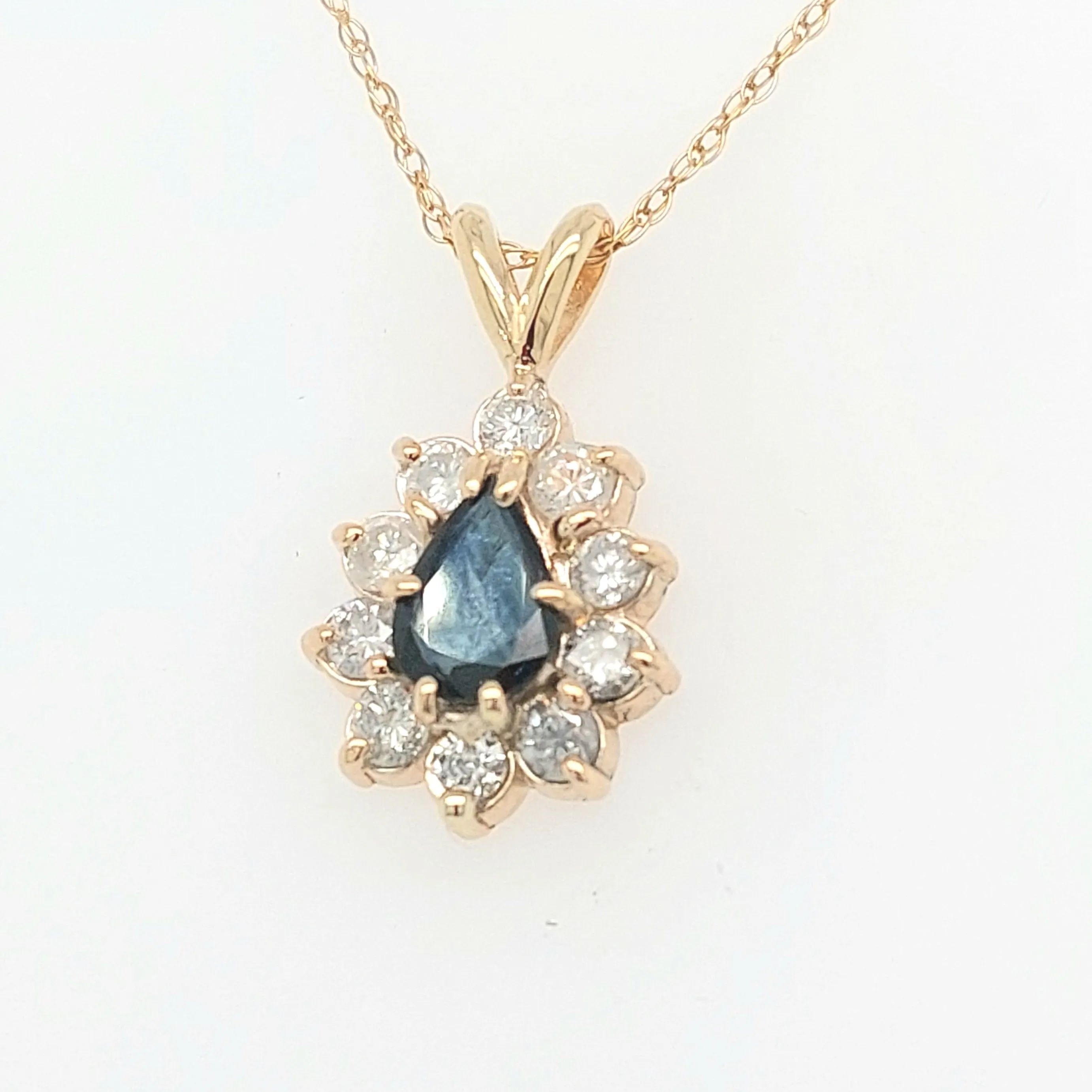 Sapphire and Diamond Pendant