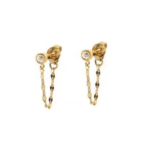 Stud Chain Earrings