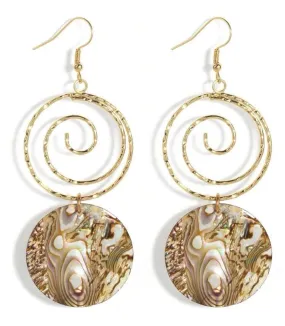 Swirl MOP Earrings