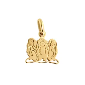 Three Monkeys Pendant